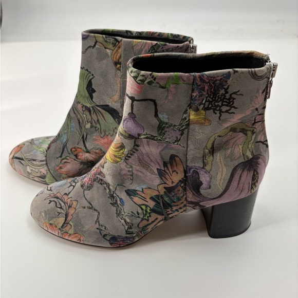 Rag & and Bone Floral Velvet Zip Up Drea Boho Festival Concert Boots Sz 40 US 9 - Picture 1 of 16